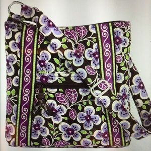 Vera Bradley purple plum petals crossbody bag